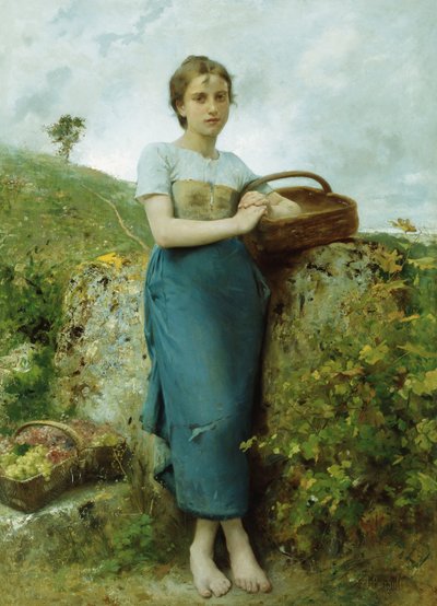 Die Traubenpflückerin, 1895 von Leon Bazile Perrault