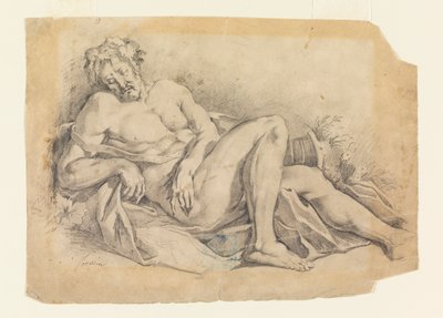 Schlafender Bacchus (nach Poussin) von Leon Dabo