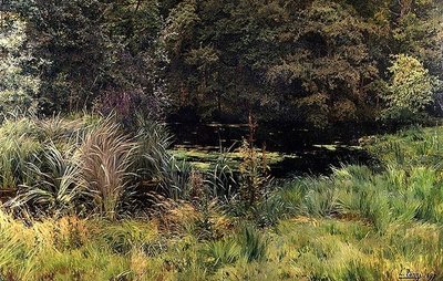 Landschaft mit Schilf von Leon Louis Tanzi