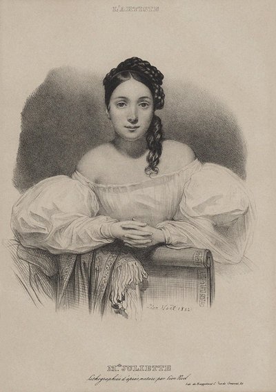Porträt von Juliette Drouet von Leon Noel