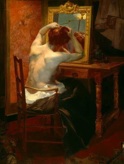 Eine Dame bei der Toilette von Leon Olivier Bon