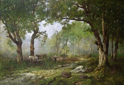 Der Wald von Fontainebleau von Leon Richet