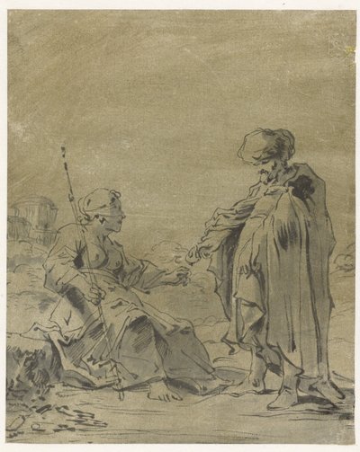 Juda und Tamar von Leonaert Bramer