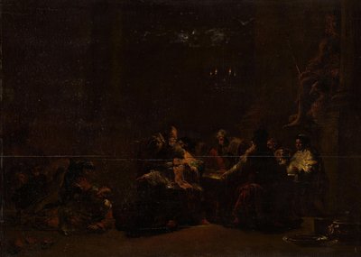 Pashur schlägt Jeremia im Tempel von Leonaert Bramer