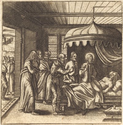 Christus erweckt die Tochter des Jairus von Leonard Gaultier