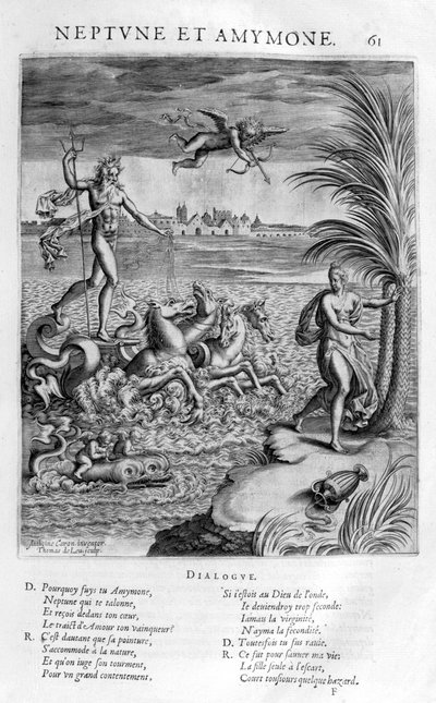 Neptun und Amymone, 1615 von Leonard Gaultier