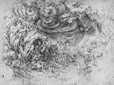 Ein Wolkenbruch, ca. 1480 1945 von Leonardo da Vinci