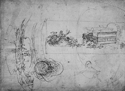Allegorische Darstellung von Leonardo da Vinci