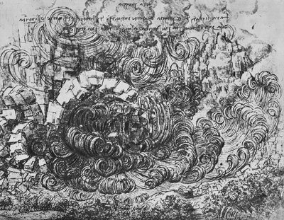 Sintflut, ca. 1480 von Leonardo da Vinci