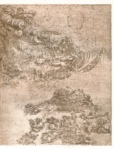 Darstellung eines Sturms, um 1472-1519, 1883 von Leonardo da Vinci