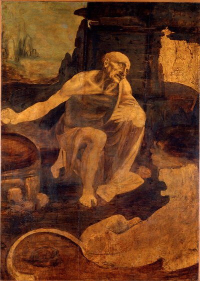 Heiliger Hieronymus, um 1480 von Leonardo da Vinci