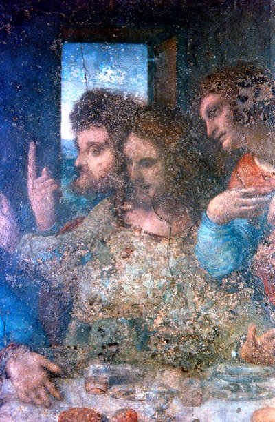 Das letzte Abendmahl (Detail), 1495-1498 von Leonardo da Vinci
