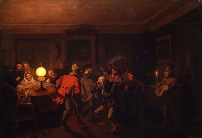 Die Mummenschanz, 1873 von Leonid Ivanovich Solomatkin