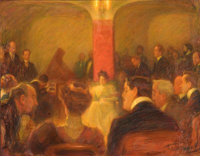 Konzert von Wanda Landowska, 1907 von Leonid Osipovic Pasternak