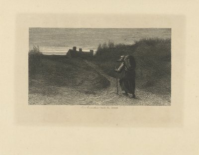 Wanderer in einer Dünenlandschaft von Leopold Lowenstam