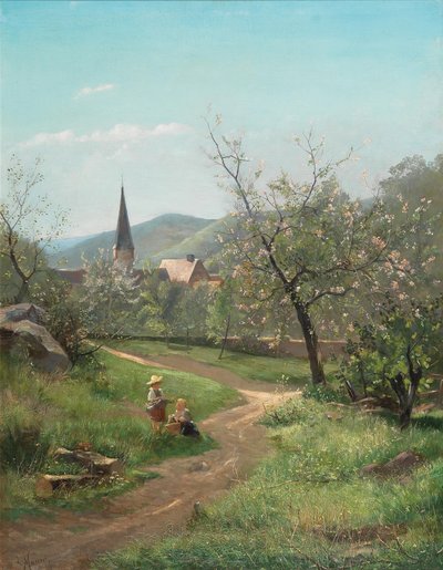 Marillenblüte von Leopold Munsch