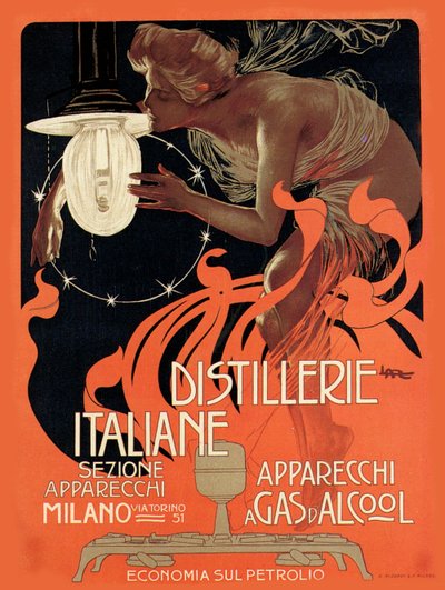 Italienische Destillerie, 1890er Jahre von Leopoldo Metlicovitz