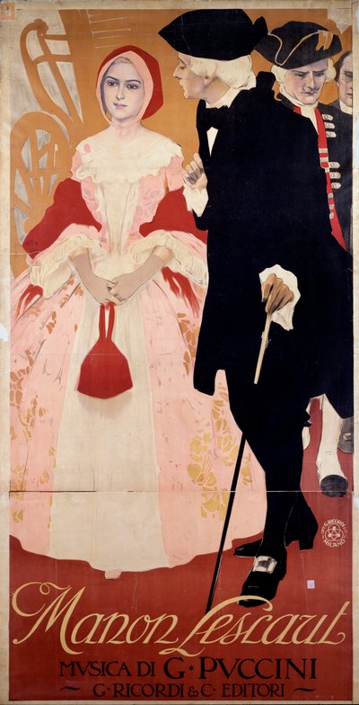 Manon Lescaut (Plakat) von Leopoldo Metlicovitz