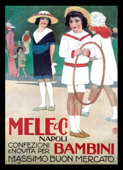 Mele-Kleidung für Kinder von Leopoldo Metlicovitz