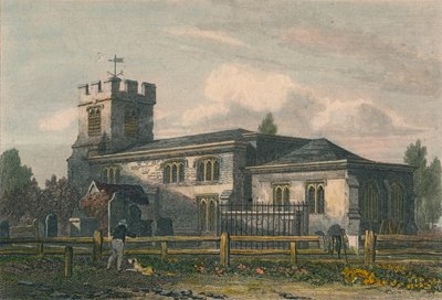 Finchley Kirche, Middlesex, 1815 von Letitia Byrne