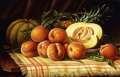 Melonen, Pfirsiche und Ananas von Levi Wells Prentice