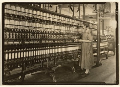 Spinnerin, Cheney Seidenfabriken von Lewis W. Hine