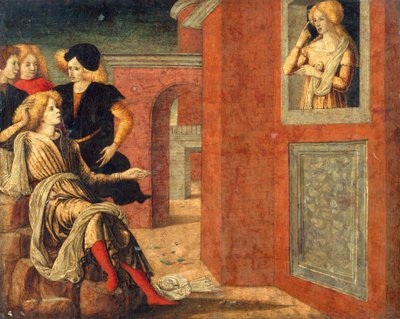 Szene aus einer Novelle von Liberale da Verona
