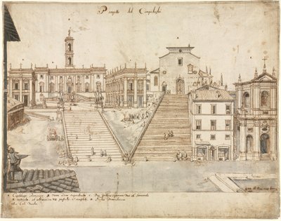 Achtzehn Ansichten von Rom: Das Kapitol, 1665 von Lievin Cruyl
