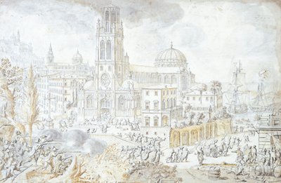 Ansicht von Florenz von Lievin Cruyl
