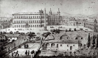 Ansicht von Lateran, Rom, 1672-73 von Lievin Cruyl
