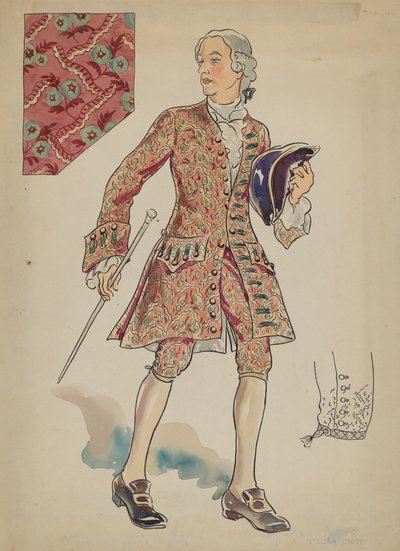 Anzug für Männer, ca. 1936 von Lillian Causey