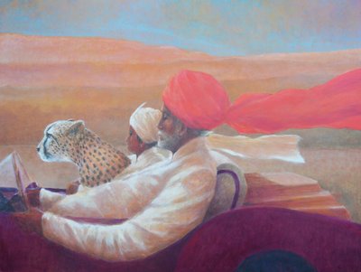 Maharaja, Junge und Gepard von Lincoln Seligman