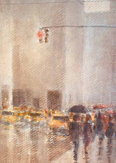 Regnerisches New York von Lincoln Seligman