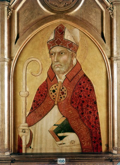 St. Augustinus von Hippo, frühes 14. Jahrhundert von Lippo Memmi