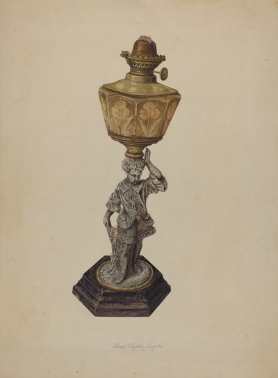 Tischlampe, 1939 von Lloyd Charles Lemcke