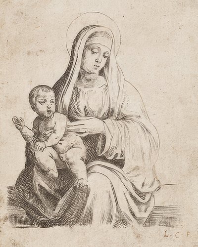 Die schöne, kleine Madonna des Giacomo Francia von Lodovico Carracci