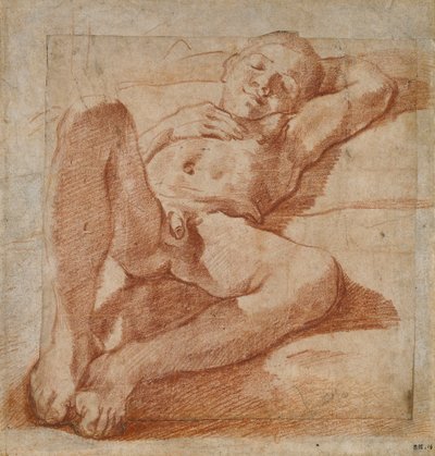 Studie eines nackten Jungen, 1575-1619 von Lodovico Carracci