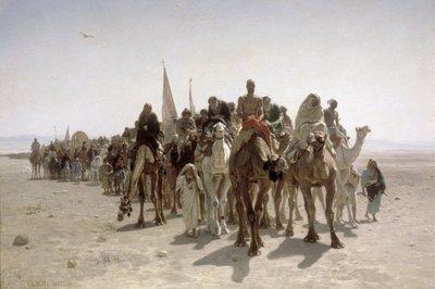 Pilger auf dem Weg nach Mekka, 1861 von Léon Belly