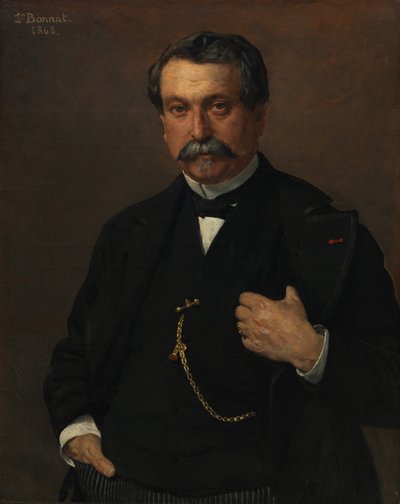 Porträt eines Mannes von Léon Bonnat
