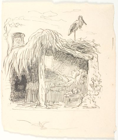 Anna Dorthea auf dem Sterbebett von Lorenz Frølich