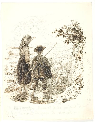 Marie und Jujules als Schäfer von Lorenz Frølich