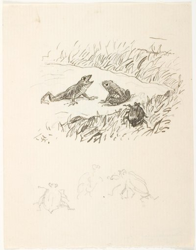 Entwurf für eine Illustration zu Skarnbassen von Lorenz Frølich