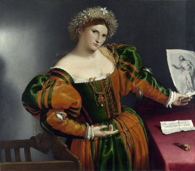 Porträt einer Venezianerin als Lucrezia von Lorenzo Lotto