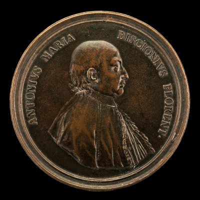 Antonio Maria Biscioni [Vorderseite], 1725 von Lorenzo Maria Weber