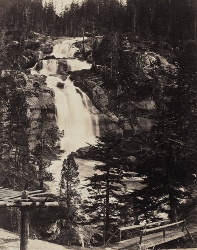 Großer Oberer Wasserfall, Hohe Alpen von Louis Alphonse Davanne