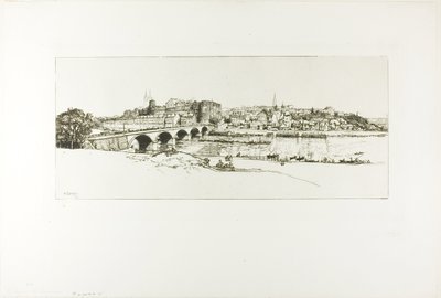 Angers: Panoramablick von Louis Auguste Lepère