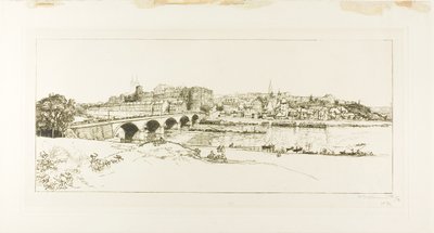 Angers: Panoramablick von Louis Auguste Lepère