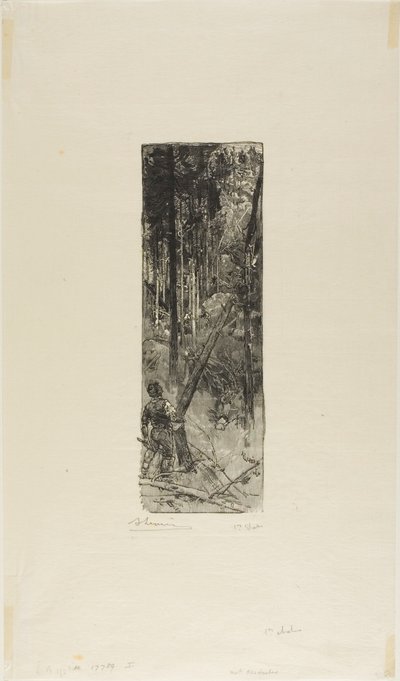 Fallende Kiefern von Louis Auguste Lepère