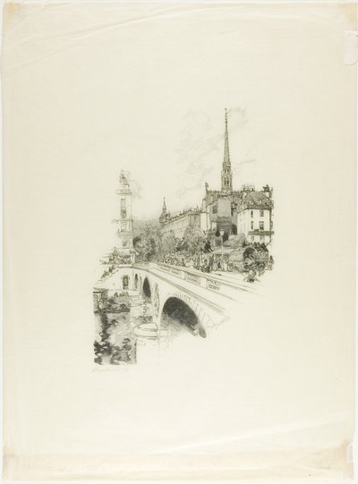 Die Pont Saint-Michel von Louis Auguste Lepère