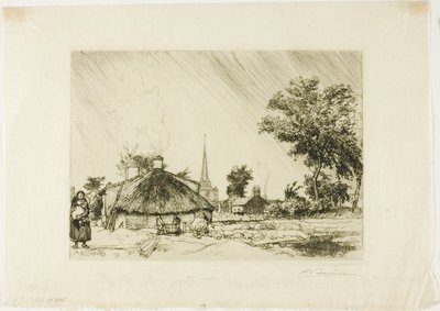 Der Regenschauer von Louis Auguste Lepère